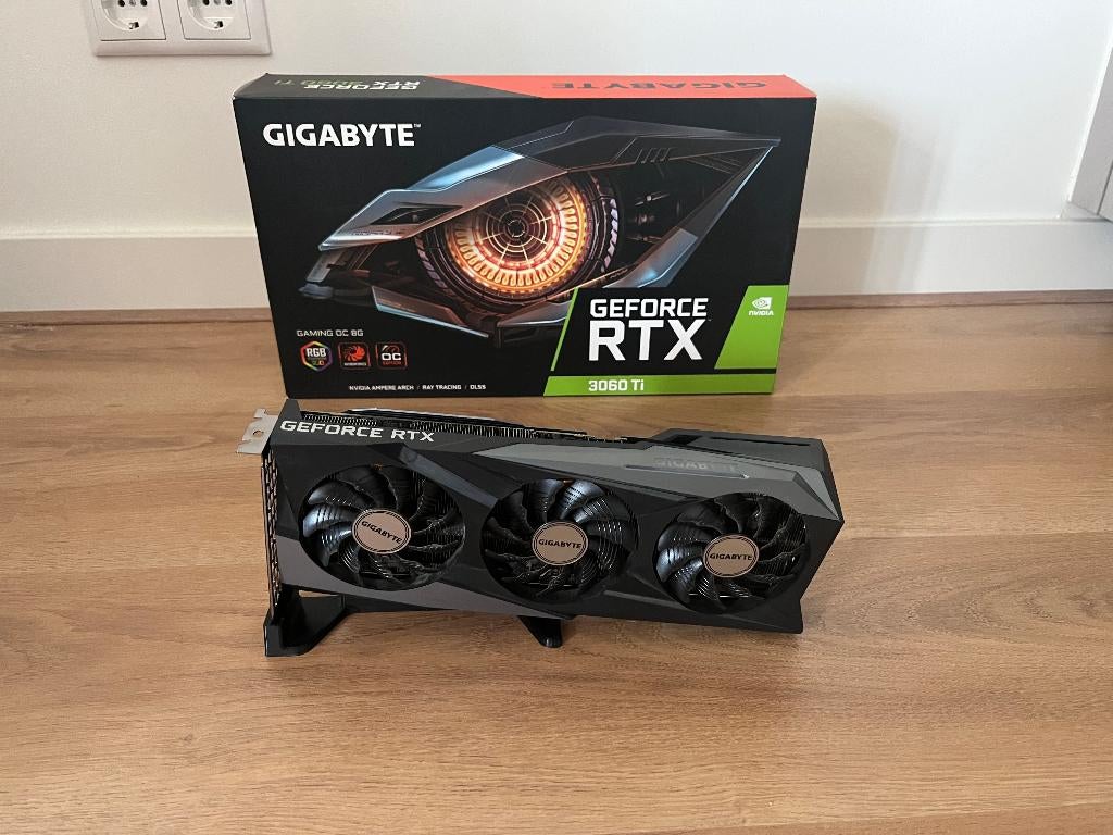 Garantie! ~ Gigabyte GeForce RTX 3060 Ti GAMING OC 8G, GDDR6, PCI-Express 4, Refurbished, Ophalen of Verzenden