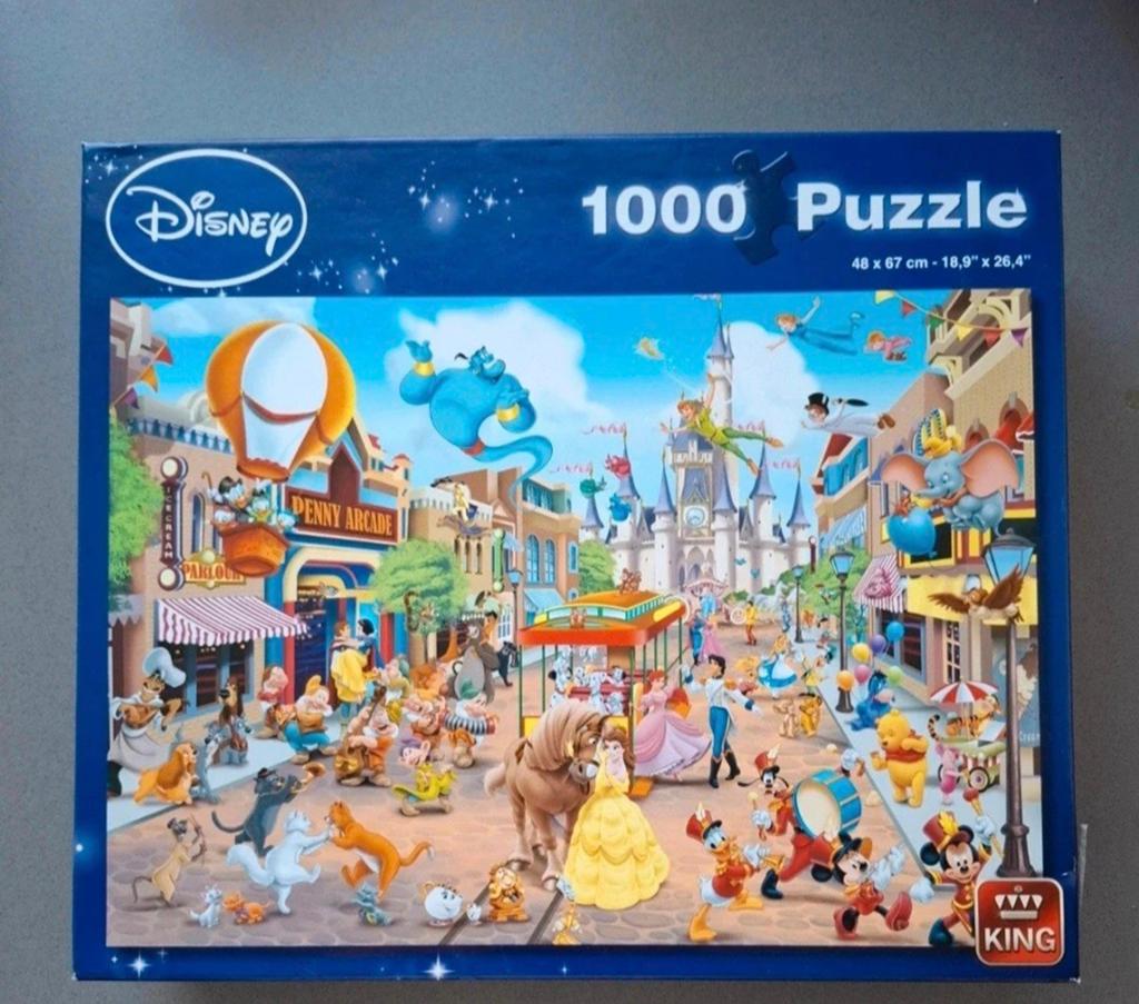 Disney king puzzel 1000 stukjes, Ophalen of Verzenden, 500 t/m 1500 stukjes, Zo goed als nieuw