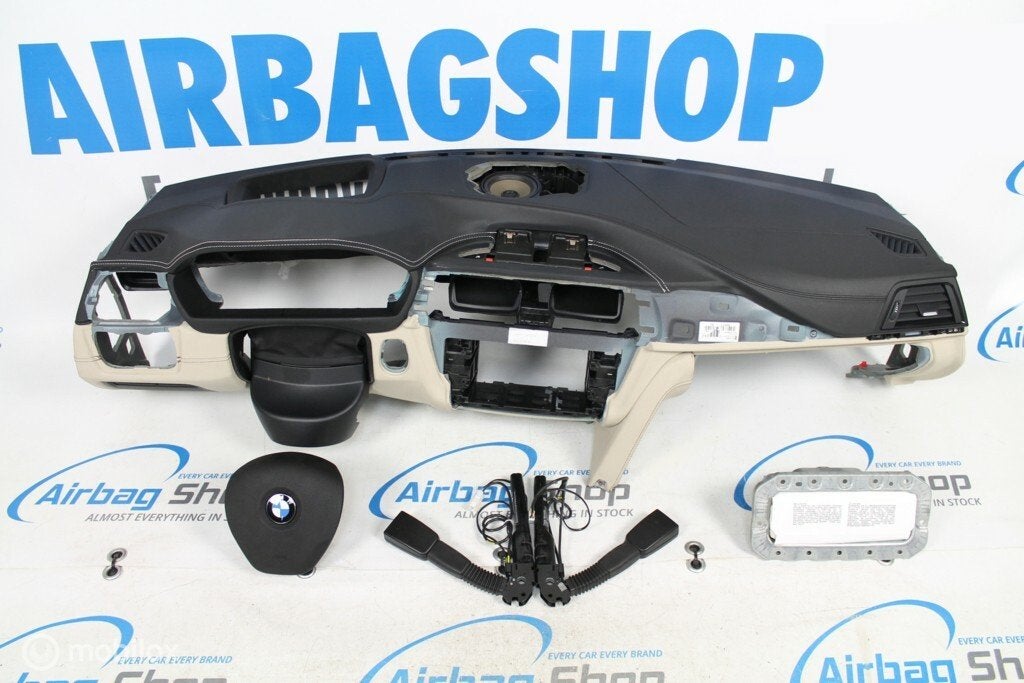 Airbag set - Dashboard wit leder head up BMW 4 serie F32 F33