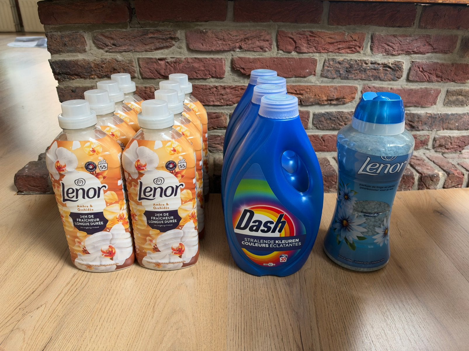 Groot was pakket 8x Lenor + 4x Dash + Lenor parels, Ophalen, Overige typen