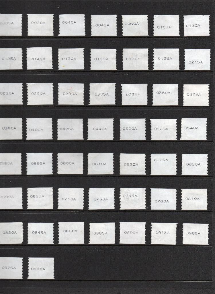 postzegels Nederland  Rolzegels met rug nummer., Ophalen of Verzenden, Na 1940, Gestempeld