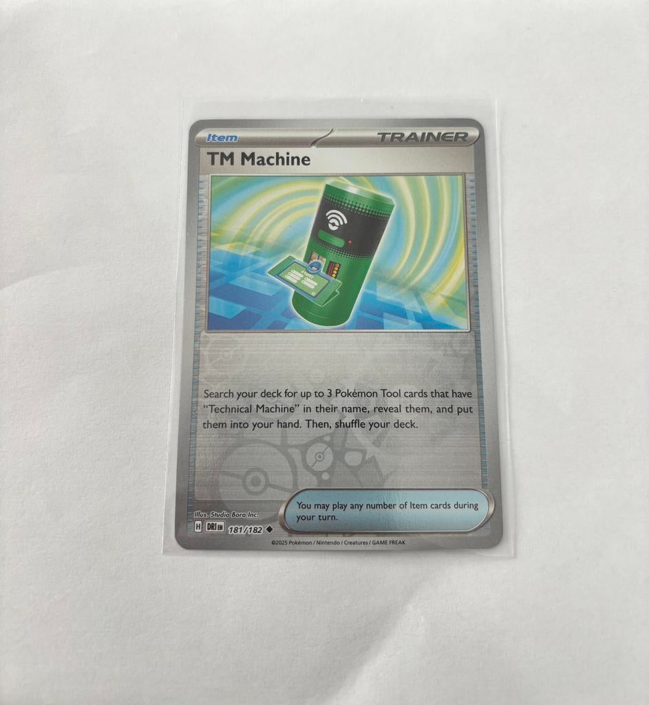 Pokemon TM Machine 181/182 DRI reverse holo, Ophalen of Verzenden, Nieuw, Losse kaart, Foil