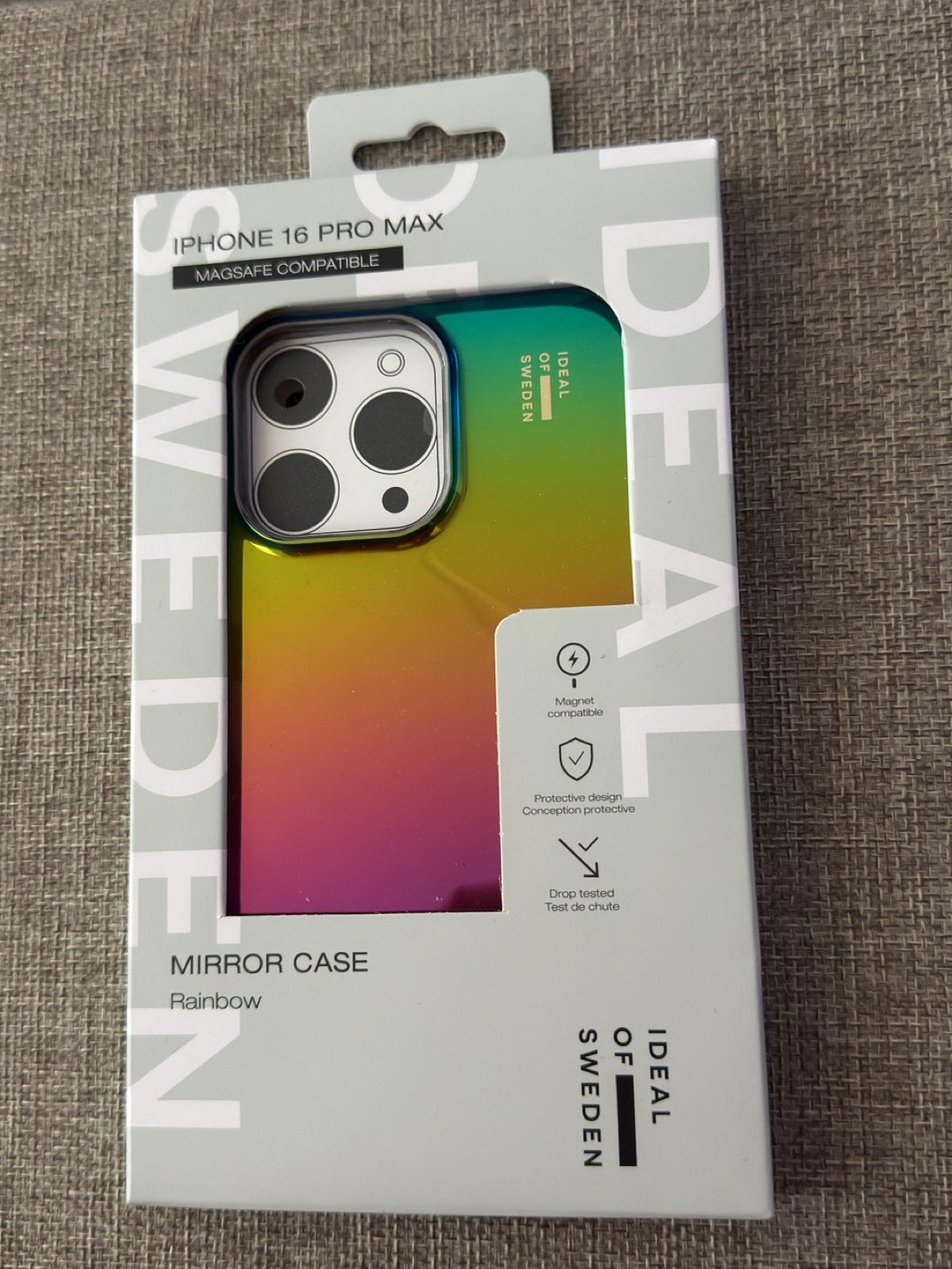 Ideal of Sweden Mirror Case Rainbow iPhone 16 Pro Max, IPhone 16 Pro Max, MagSafe, Nieuw, Ophalen of Verzenden