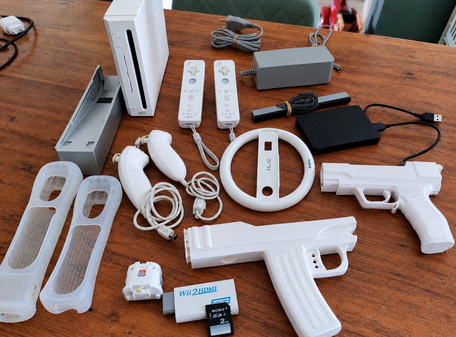 Nintendo Wii met honderden Wii games,+1000 retro games, Spelcomputers en Games, Ophalen, Met 2 controllers