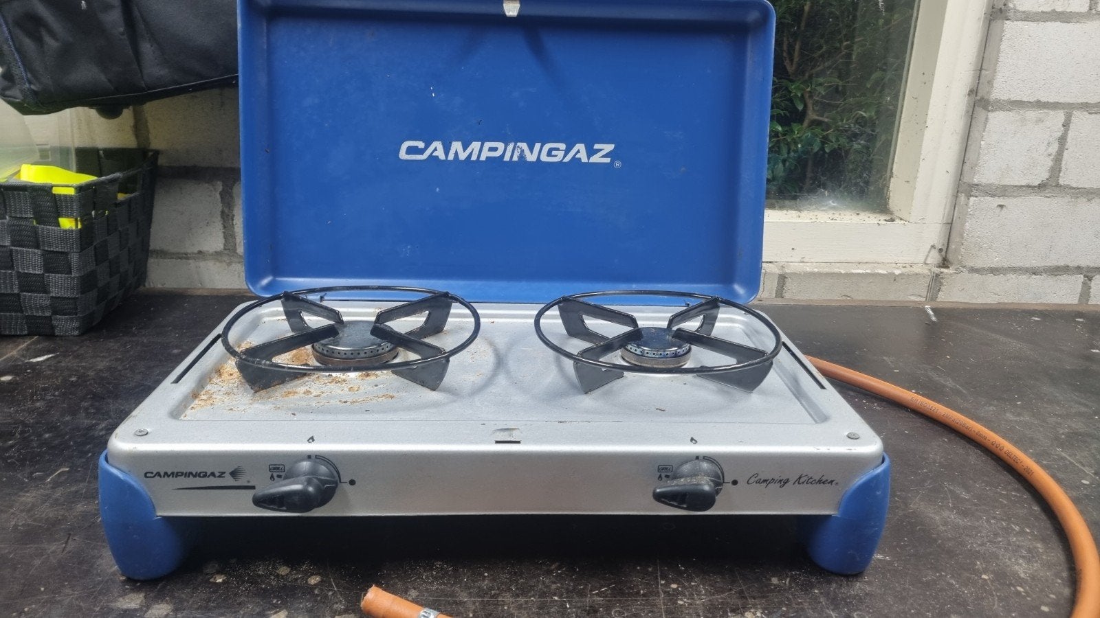 Campingaz Camping Kitchen 2-pits gasfornuis, Ophalen of Verzenden, Gebruikt