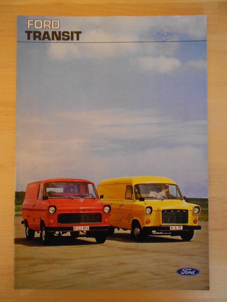Ford Transit Brochure 1975, Gelezen, Ford, Ophalen of Verzenden, Ford