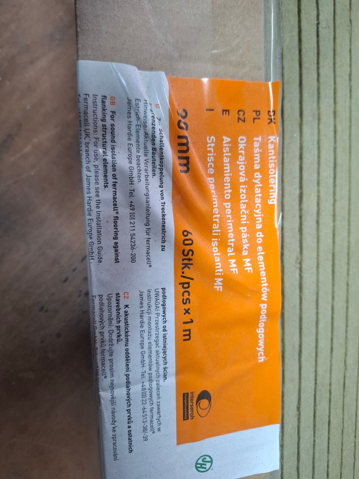 45 Fermacell Randstroken MF 20mm - Geluidsisolatie, Ophalen