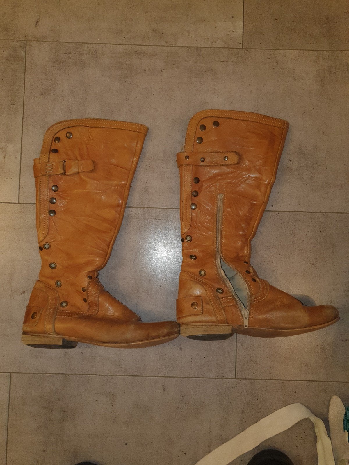 Laarzen maat 36, Kleding | Dames, Schoenen, Hoge laarzen, Bruin, Ophalen of Verzenden, Gedragen