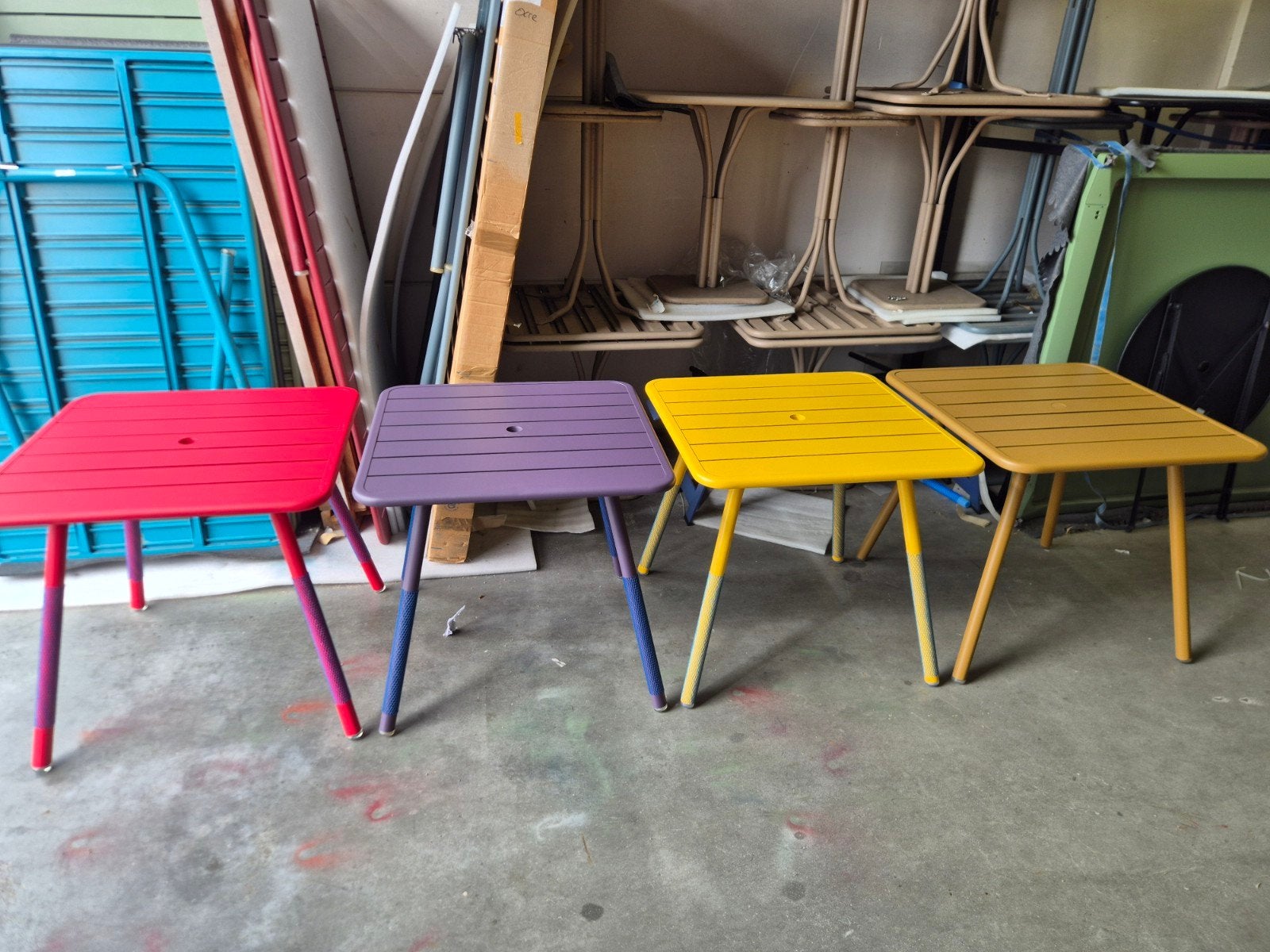 nieuwe fermob Luxembourg 80x80 tafel div kleuren Prijs p/st, Ophalen, Nieuw, Rechthoekig