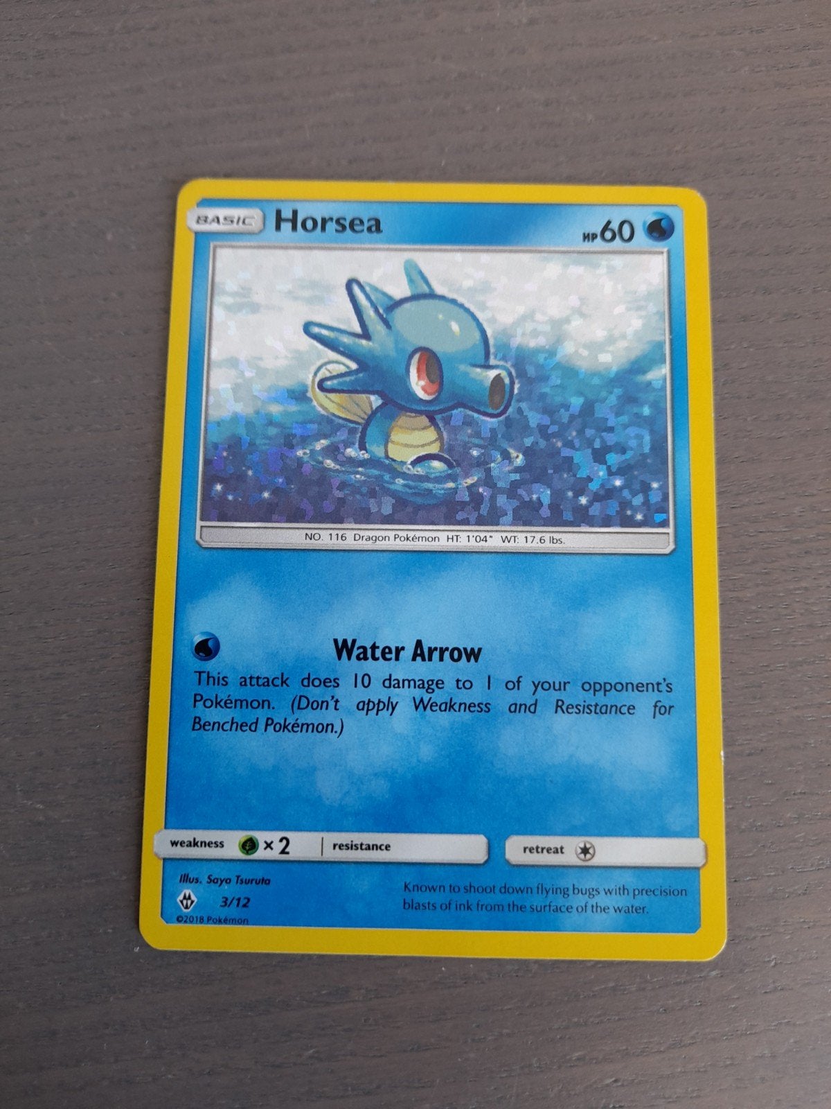 mcdonalds 3/12 horsea holo, Ophalen of Verzenden, Gebruikt, Losse kaart, Foil