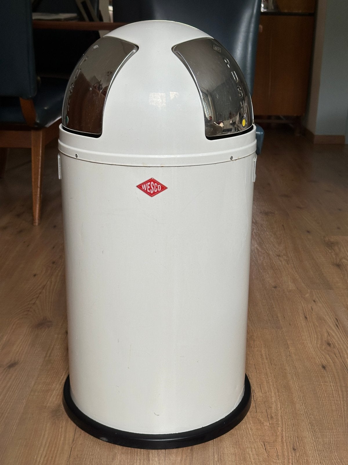 Wesco Pushboy Double afvalscheider - Wit, Ophalen, Gebruikt, Metaal