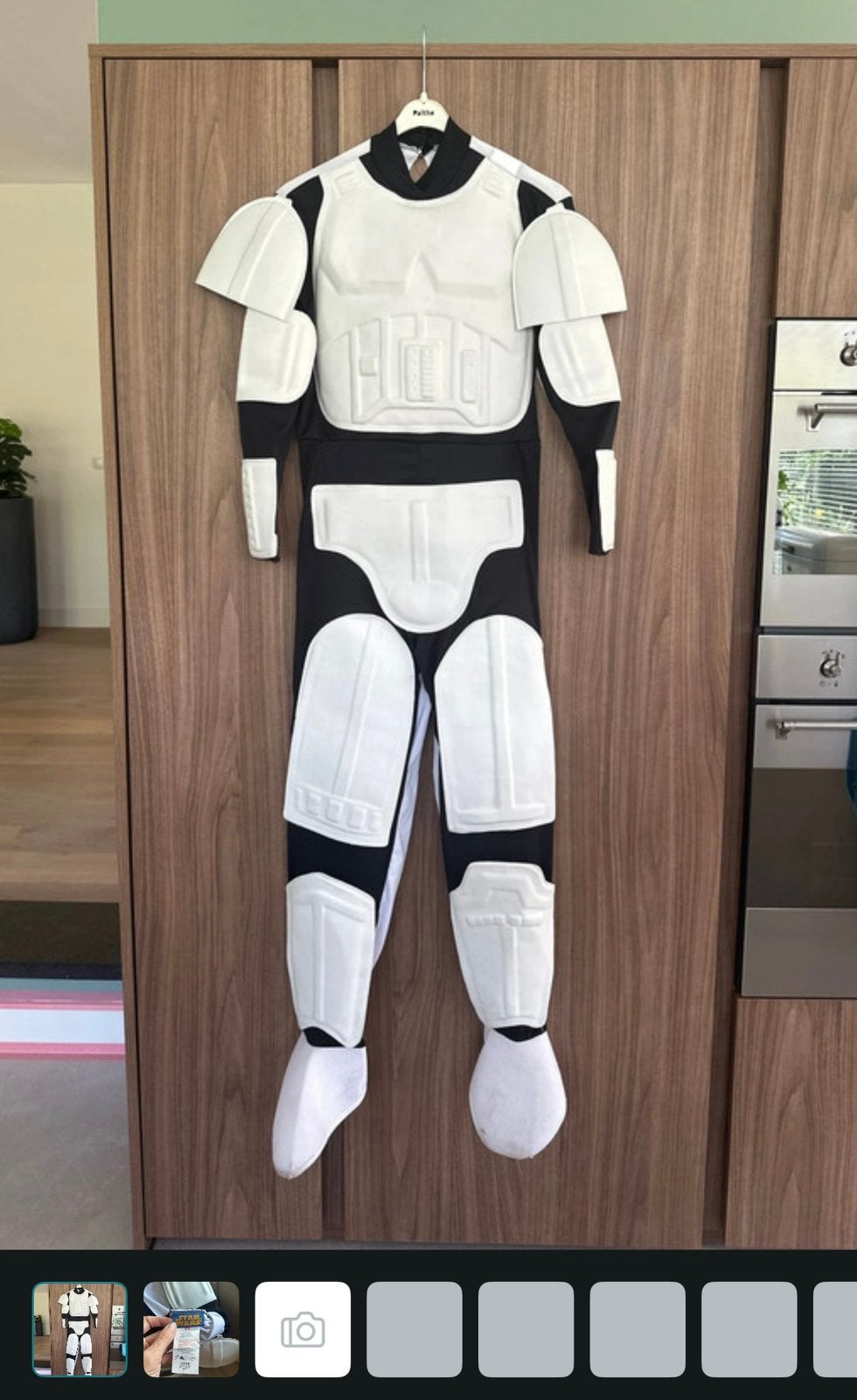 Officiële Star Wars Storm Trooper Deluxe kostuum, Large, Ophalen of Verzenden, Gebruikt