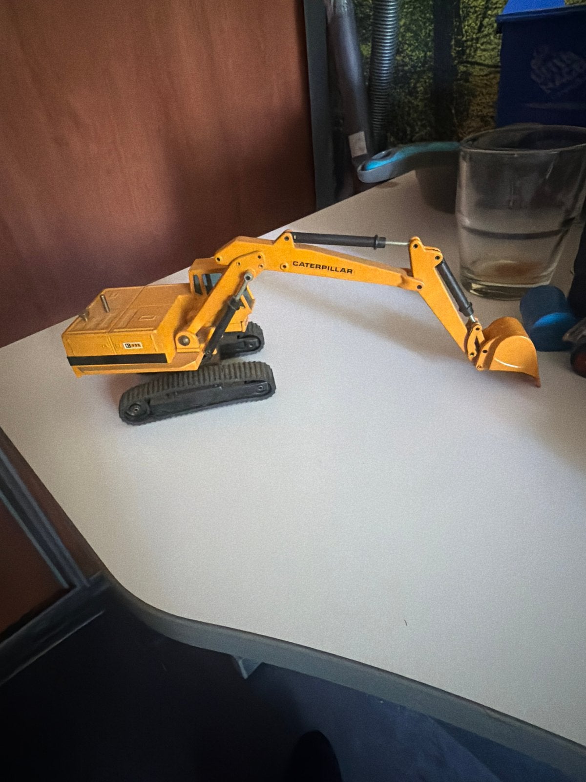 Caterpillar graafmachine speelgoedmodel, Ophalen of Verzenden, Gebruikt