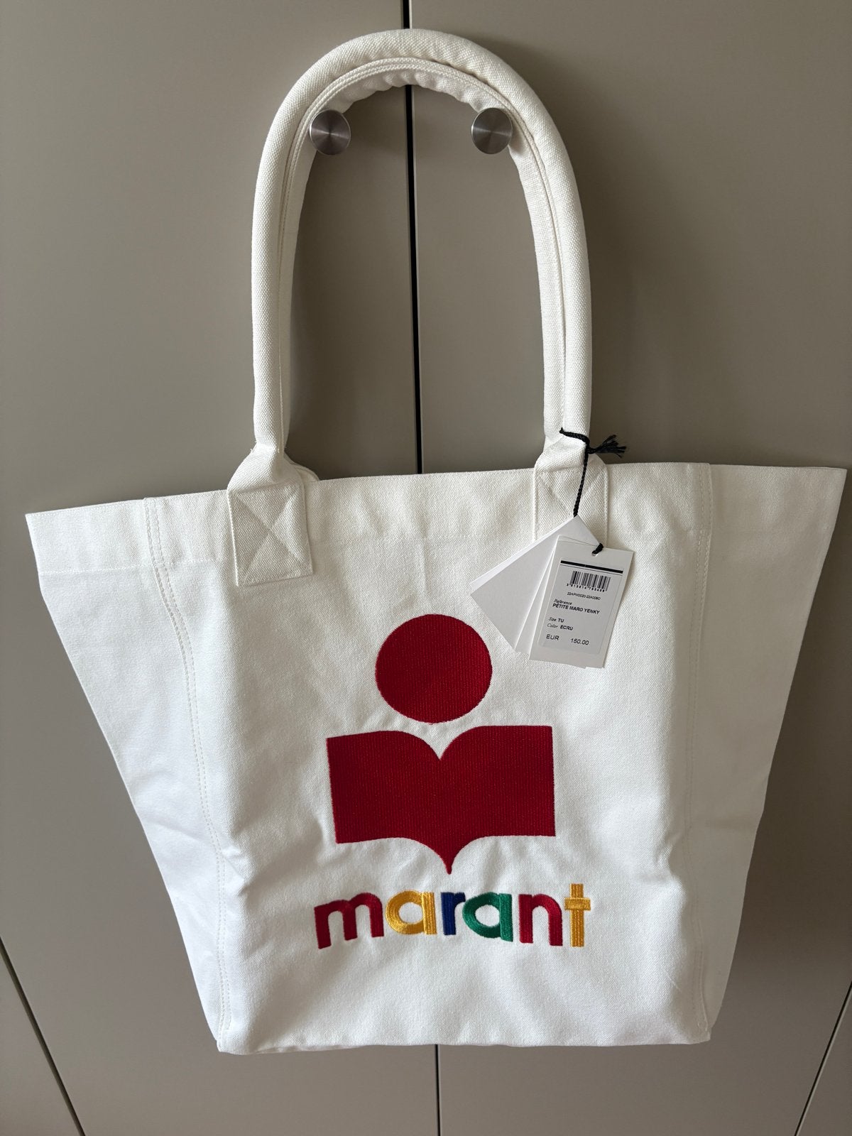 Isabel Marant Yenki tas - Nieuw met kaartjes, Ophalen of Verzenden, Nieuw, Wit, Shopper
