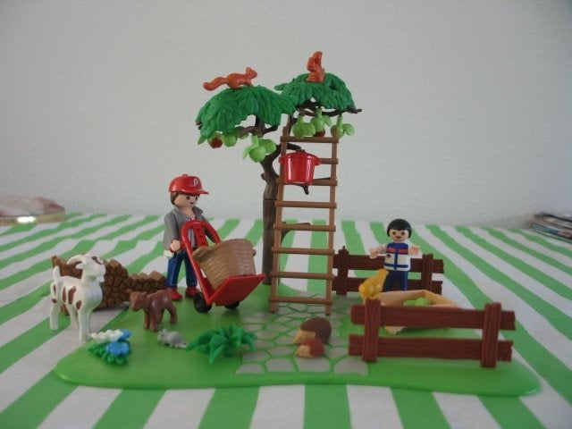 Playmobil Boomgaard en kippenhok zijn 2 sets, Ophalen of Verzenden, Zo goed als nieuw, Complete set
