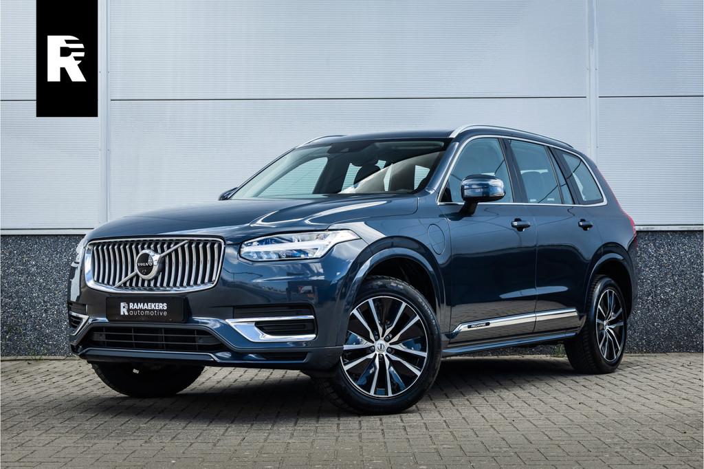 Volvo XC90 2.0 T8 Recharge AWD 7 pers / Trekhaak / Harman Ka, Gebruikt, 4 cilinders, Blauw, 7 stoelen