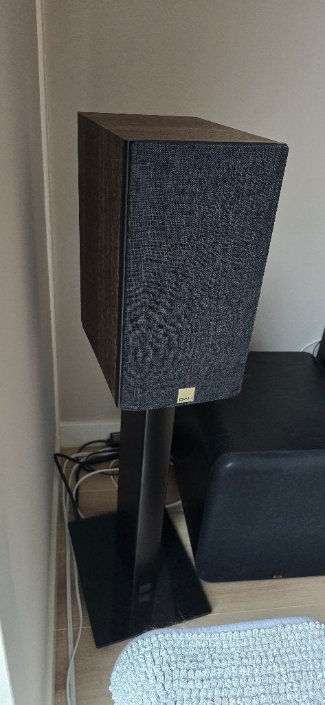 DALI Opticon 2 MK2 (Dark Oak) + originele DALI M-601 stands, Audio, Tv en Foto, Speakerset, Zo goed als nieuw, Basreflex, Dali