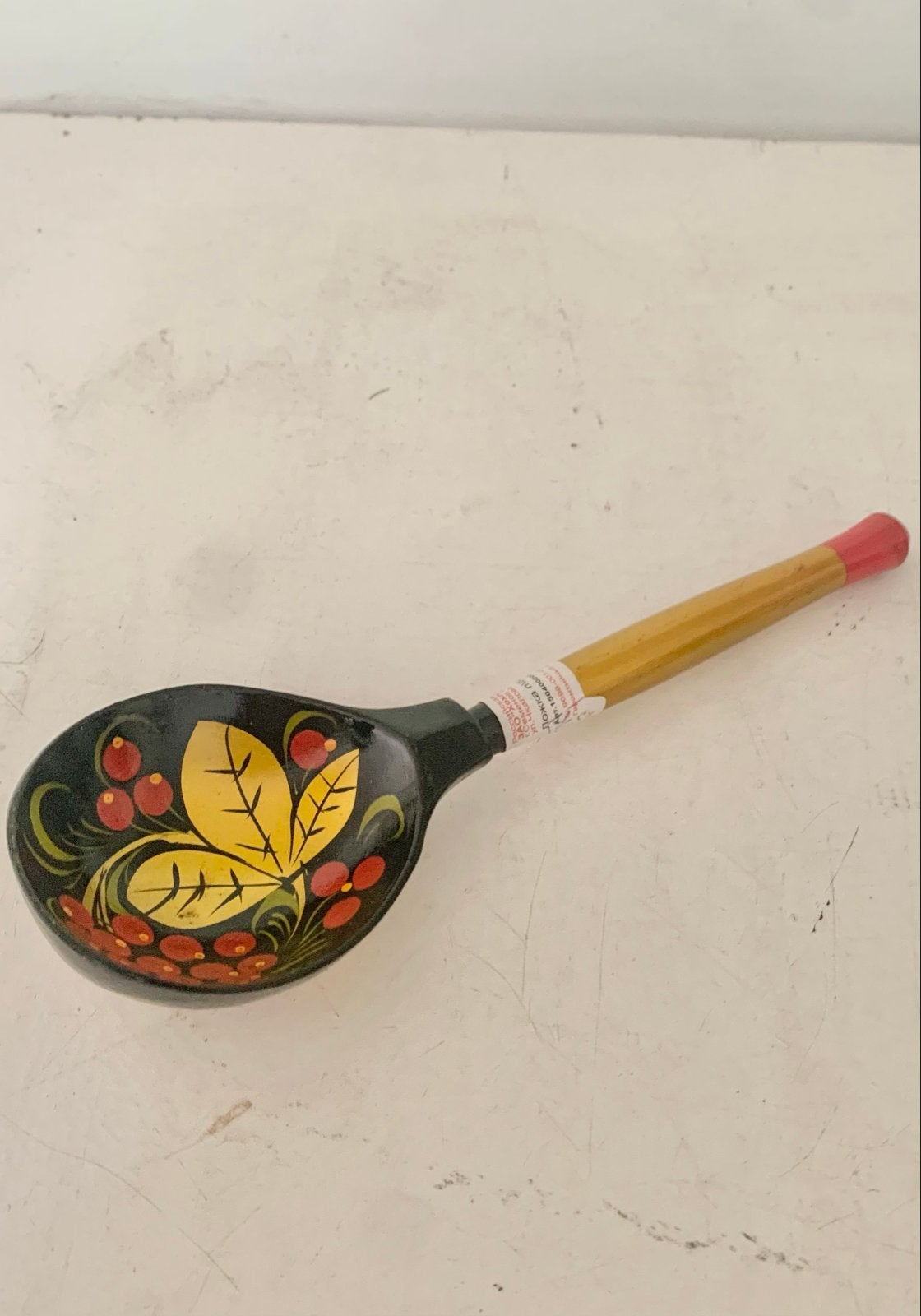 Decoratieve houten lepel met traditioneel Russisch design, Ophalen of Verzenden