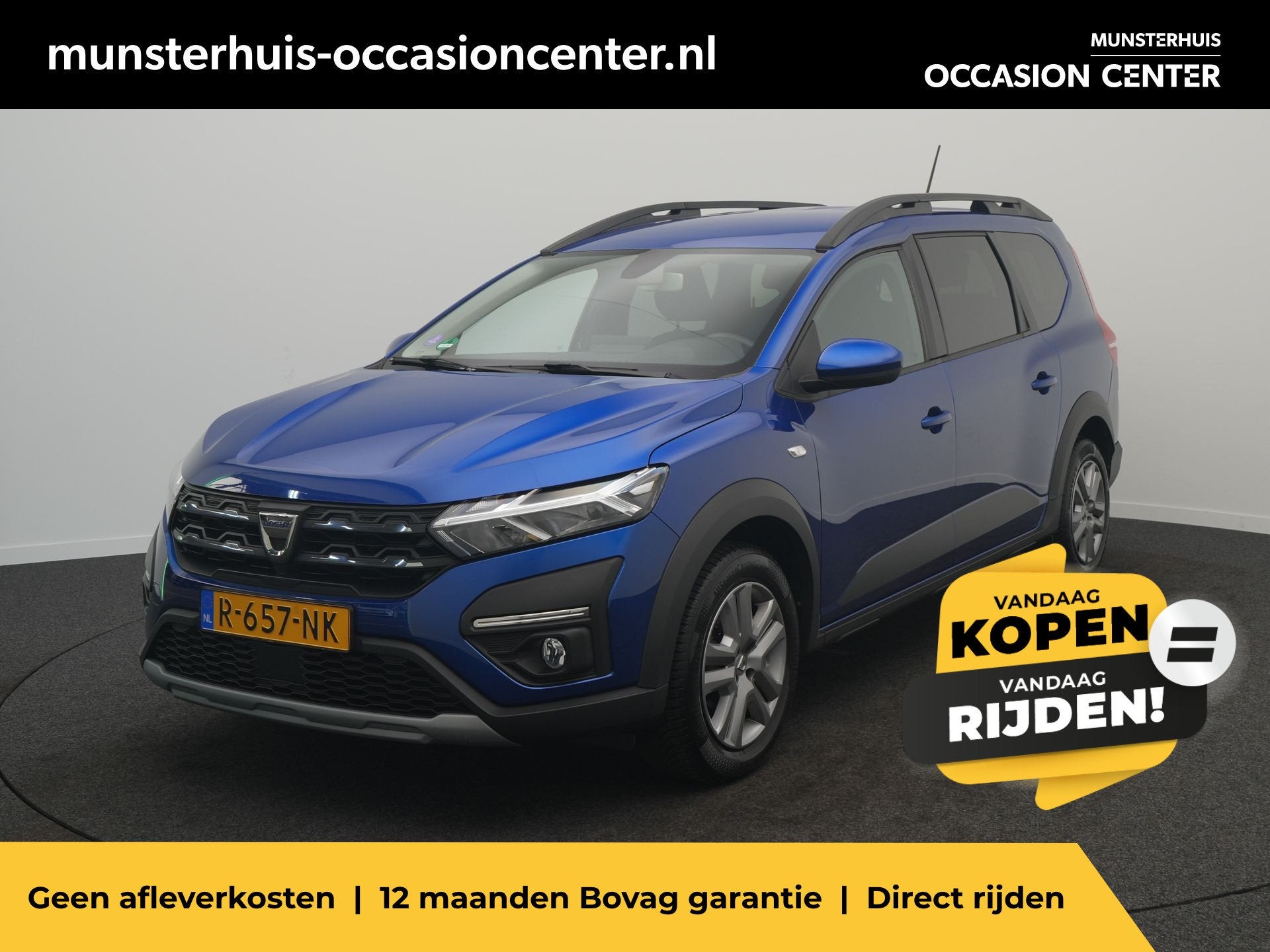 Dacia Jogger TCe 90 Bi-Fuel Comfort 5-persoons - RIJKLAARPRI, Auto's, Voorwielaandrijving, 12 maanden, Gebruikt, Euro 6