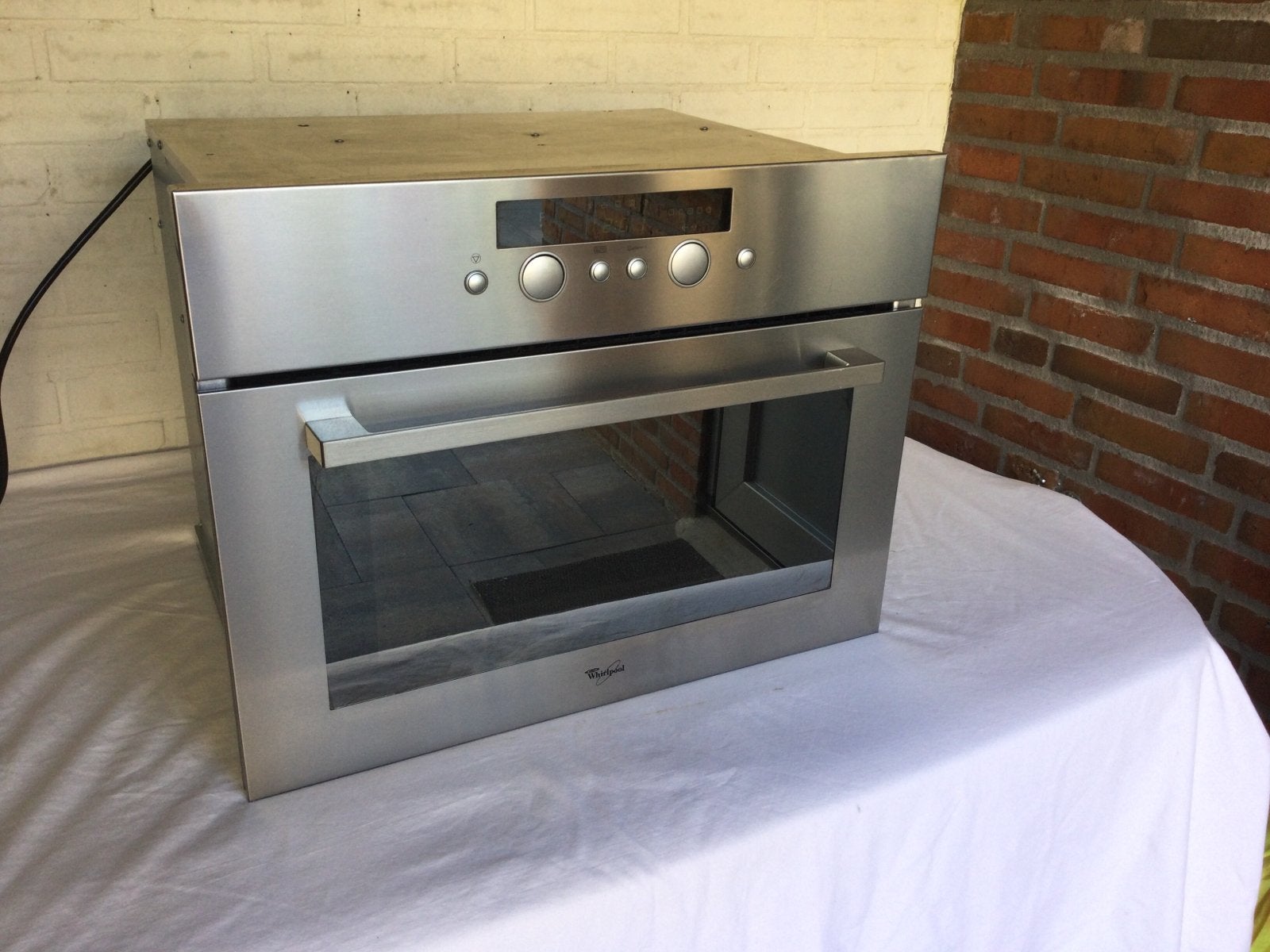 Whirlpool Combi oven magnetron, Witgoed en Apparatuur, Magnetrons, Ophalen, Combimagnetron, Crisp, Zo goed als nieuw