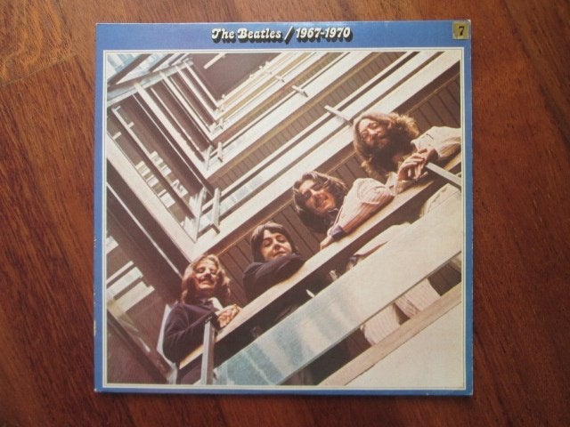 2lp the Beatles - Blauwe dubbel 1967 - 1970, Gebruikt, Ophalen of Verzenden, 12 inch, Dubbel-LP