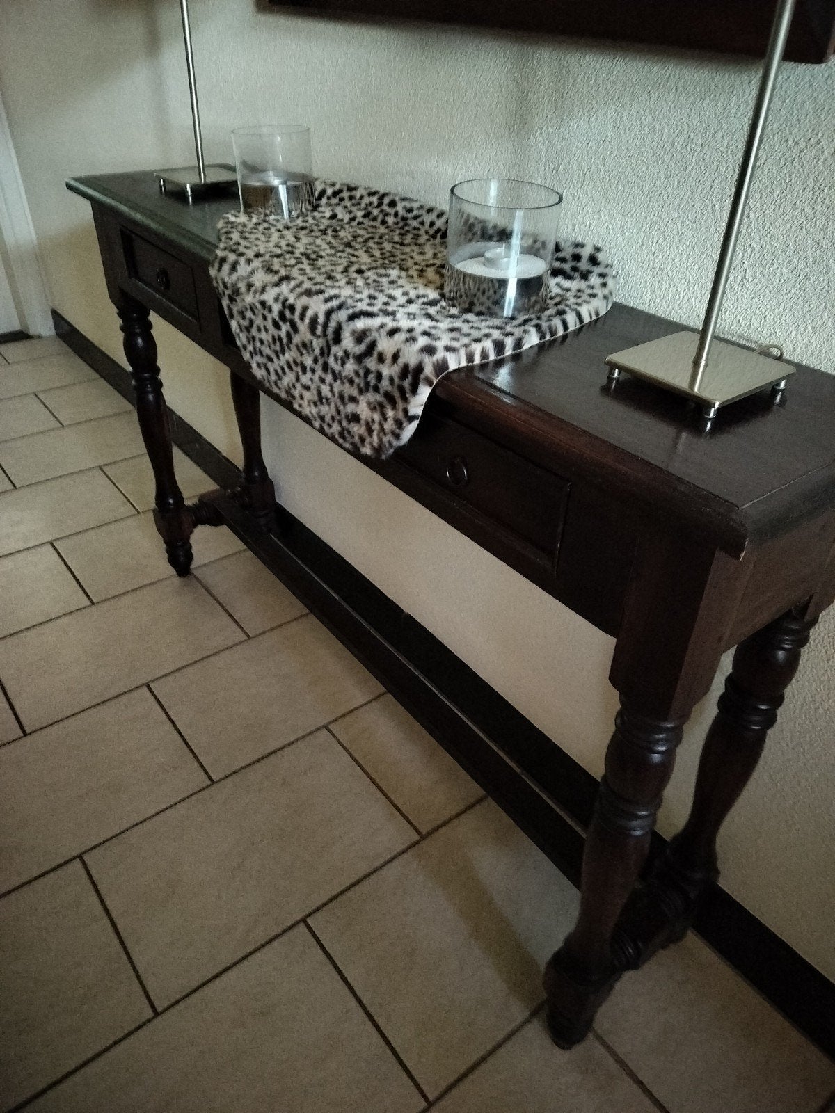 Koloniale sidetable met 3 lades, Ophalen, Gebruikt, 100 tot 150 cm, Koloniaal
