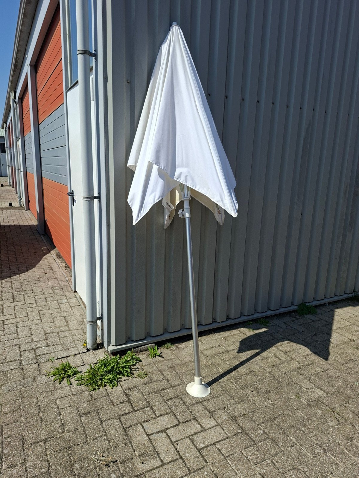 Proteco Stokparasol - Wit - Zo goed als nieuw, Watersport en Boten, Ophalen, Zo goed als nieuw, Zeilboot of Motorboot