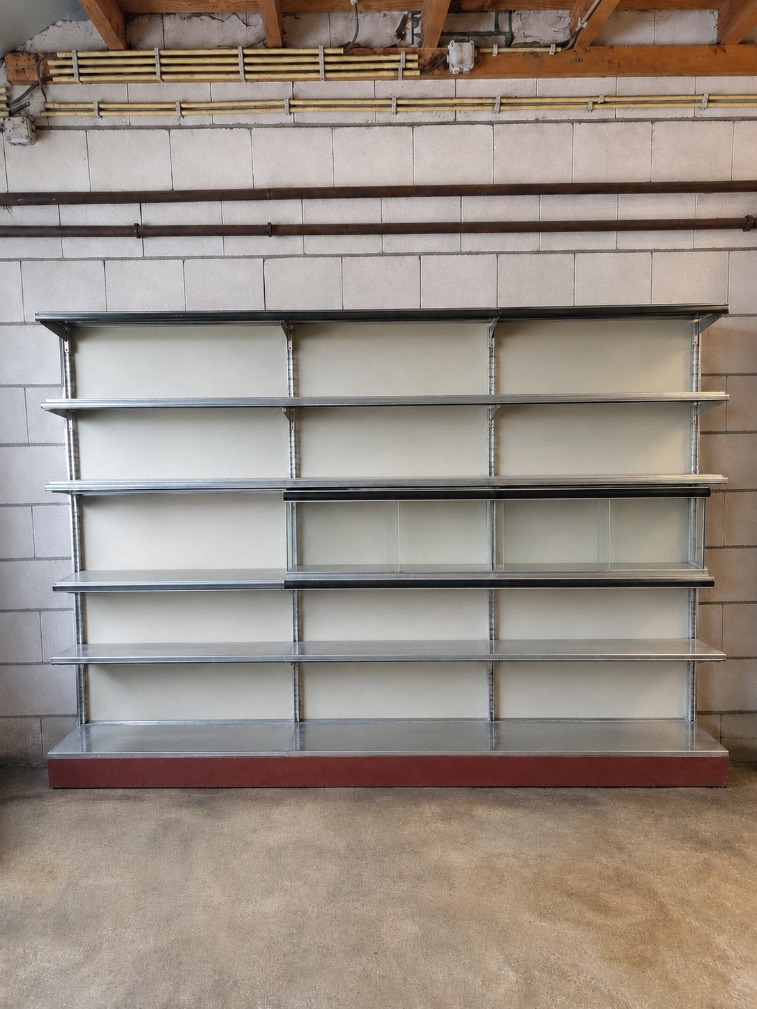 Grote metalen winkelstelling / magazijnstelling, Doe-het-zelf en Verbouw, Ophalen, Gebruikt, IJzer