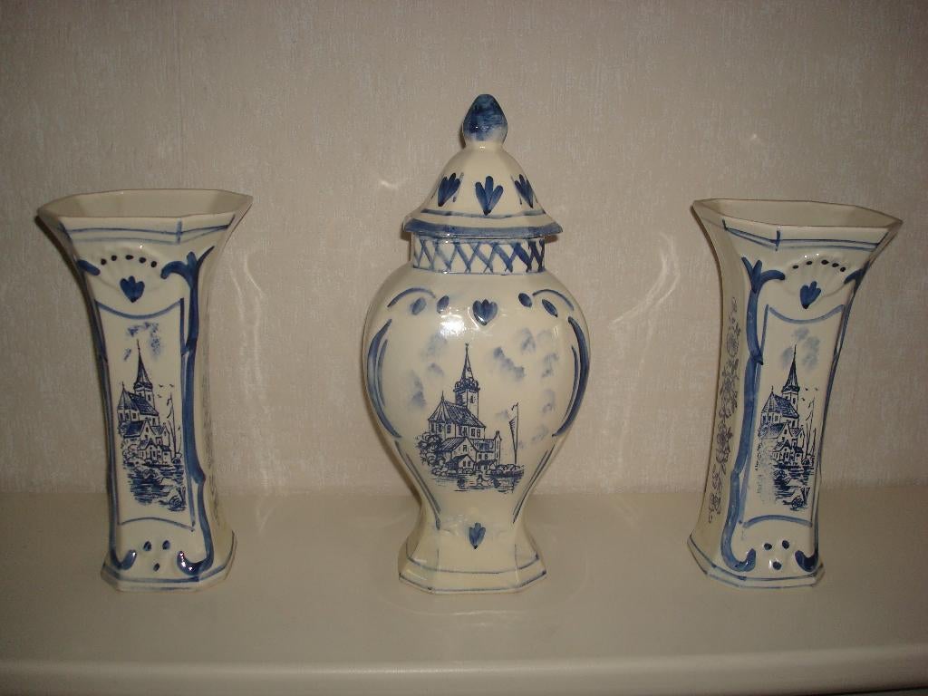 Kaststel 3 vazen, Antiek en Kunst, Ophalen of Verzenden