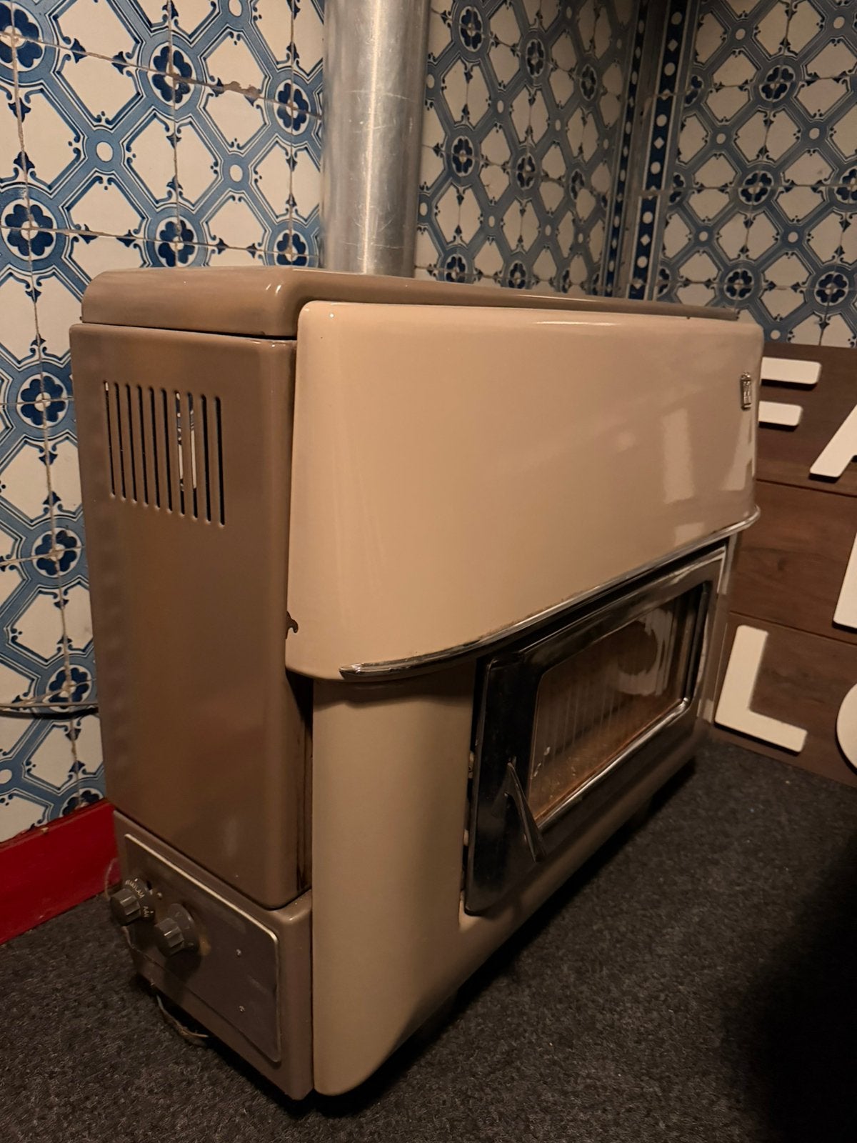 Etna oldskool retro gaskachel, Ophalen, Zo goed als nieuw, Gas, Gaskachel