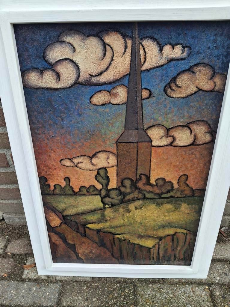 Sint trudo toren tweeluik Stiphout., Antiek en Kunst, Ophalen of Verzenden