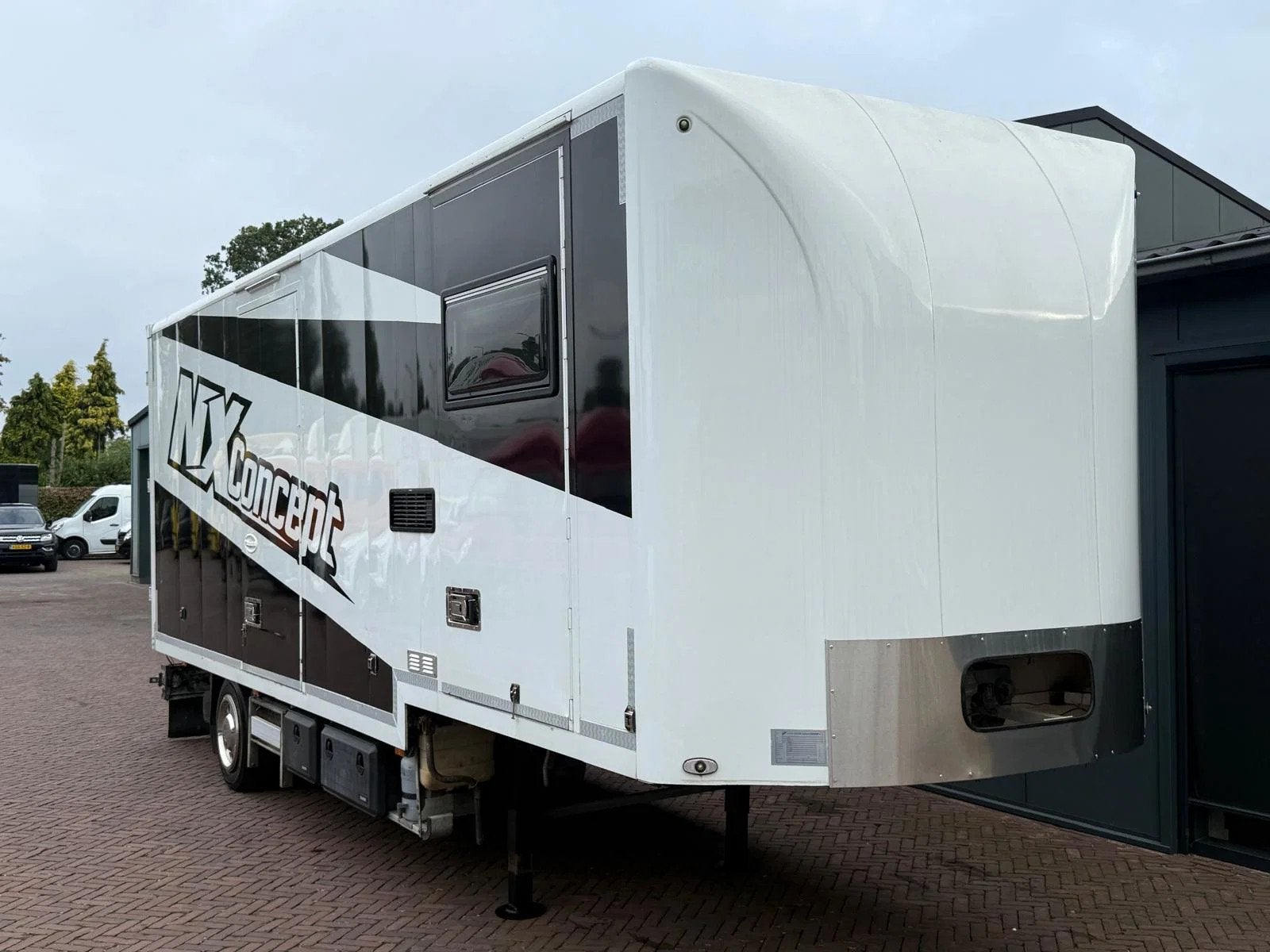 VERGAUWE Be Oplegger 6.6 Ton Camper / Motorcross trailer Sta, Auto's, Overige brandstoffen, Wit, Bedrijf, Aanhangers en Opleggers
