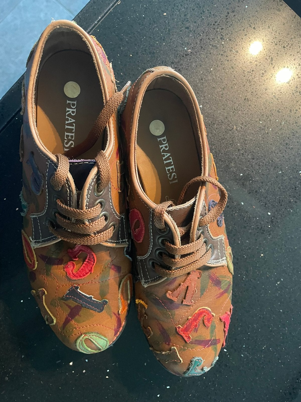 Italiaanse handgemaakte schoenen mt 40, Schoenen met lage hakken, Overige kleuren, Ophalen of Verzenden, Zo goed als nieuw