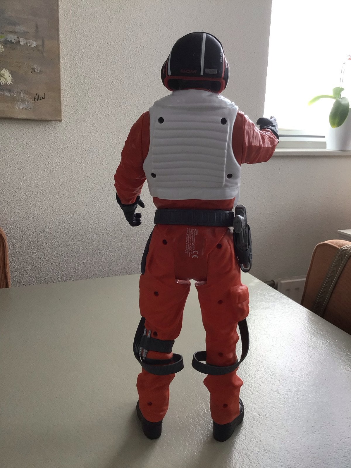 Vintage Star Wars X-Wing Piloot Actiefiguur met Pistool, Ophalen, Zo goed als nieuw