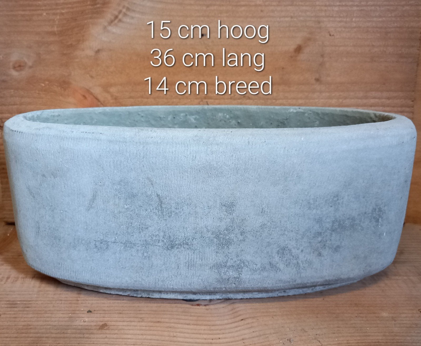 ovale bloempot, Ophalen of Verzenden, In pot