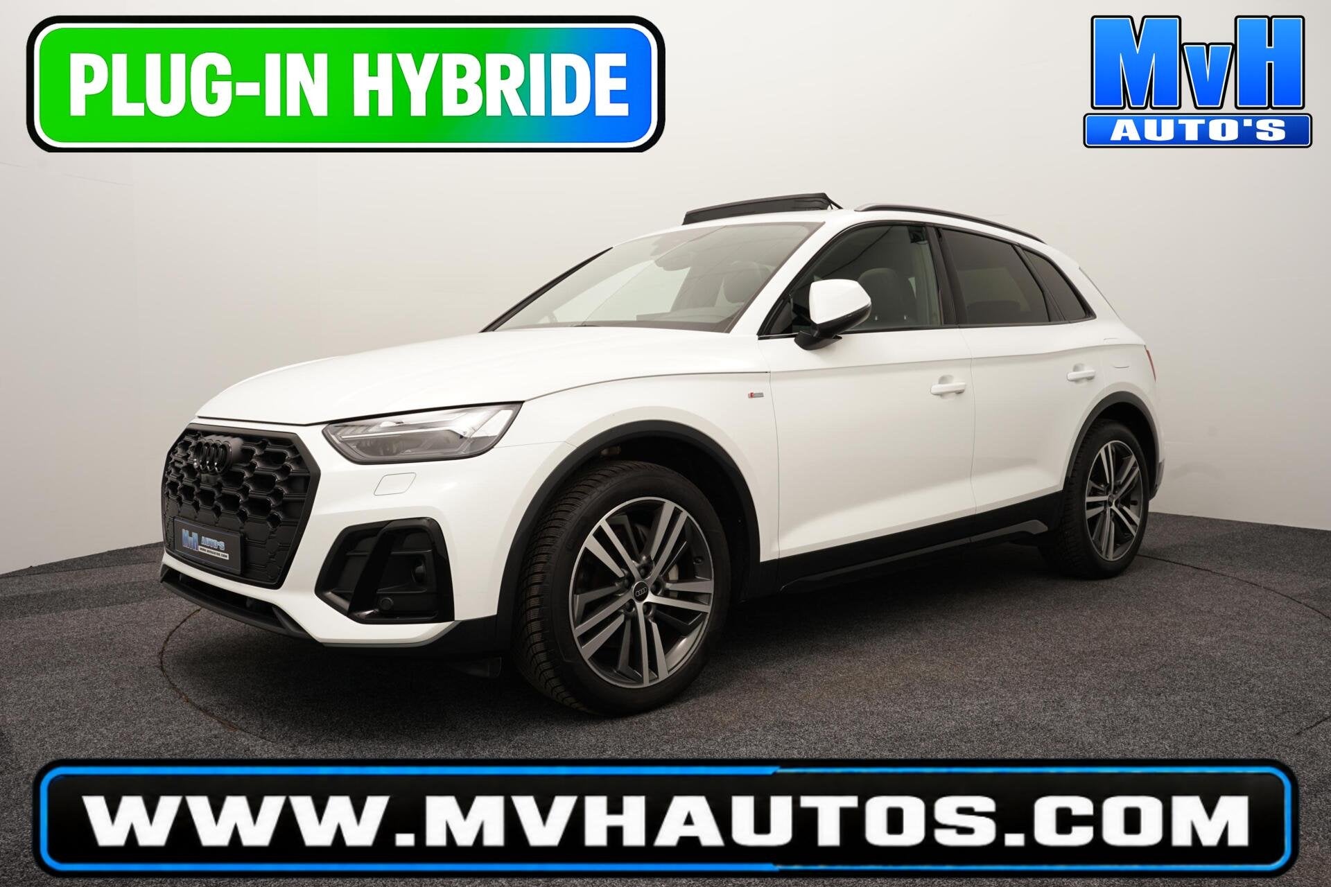Audi Q5 50 TFSI e S Ed.|LUCHTVERING|RS-ZETELS|MATRIX|PANO|SO, Auto's, Automaat, Gebruikt, Zwart, 4 cilinders