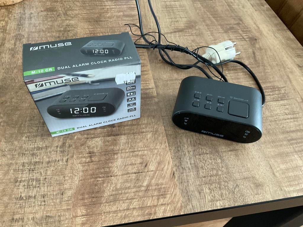 2 Muse M-10 CR Wekker Radio's - Nieuw en Zo goed als nieuw, Ophalen of Verzenden, Zo goed als nieuw