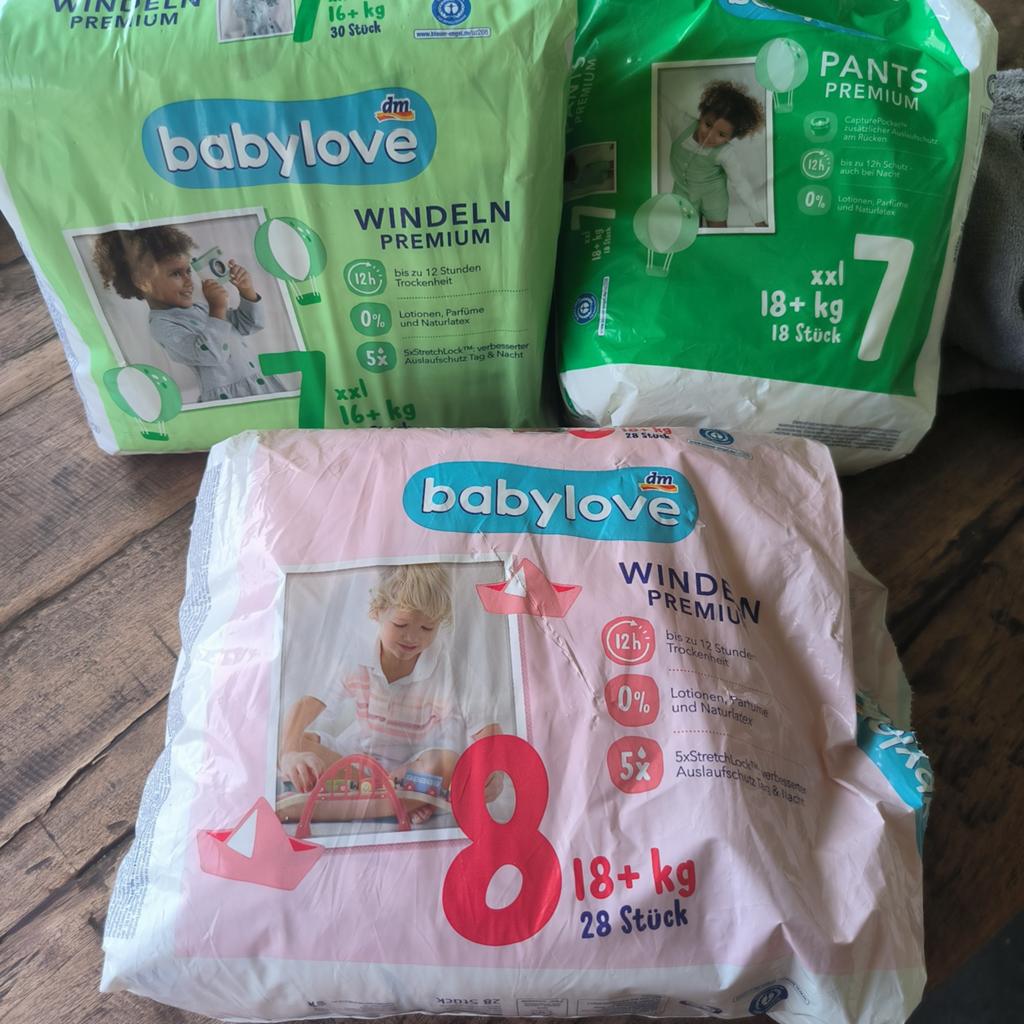 Babylove luiers maat 7 & 8 GRATIS!, Ophalen of Verzenden, Nieuw