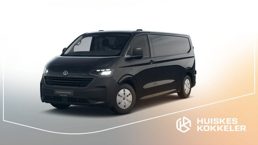Volkswagen Transporter T7 2.5 233pk Automaat PHEV L2 Life Tr, Stof, 4 cilinders, Volkswagen, Zwart