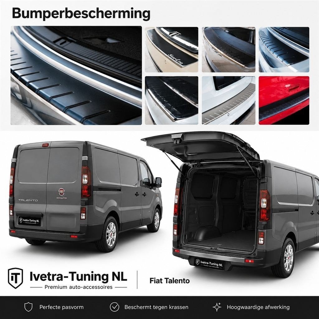 Bumperbeschermer Fiat Talento | RVS / Traanplaat / Carbon, Verzenden, Ivetra-Tuning NL, Info@ivetra-tuning.nl | www.ivetra-tuning.nl