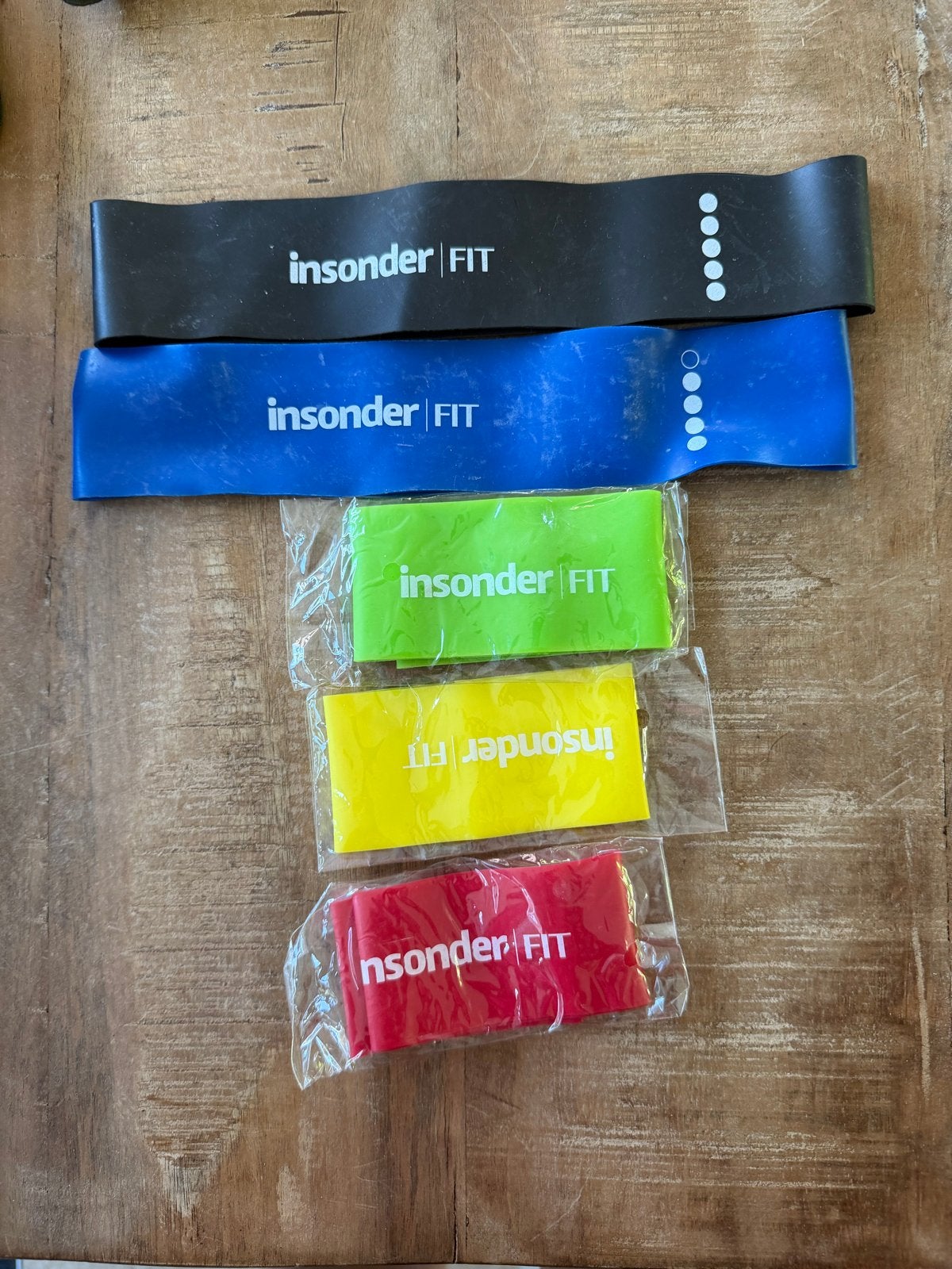 Insonder FIT Weerstandsbanden Set - 5 stuks, Ophalen of Verzenden, Zo goed als nieuw, Armen, Weerstandband