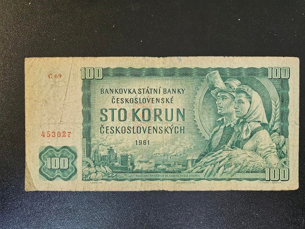 Tsjechoslowakije pick 91a 1961, Ophalen of Verzenden, Overige landen, Los biljet