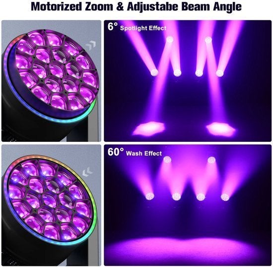 RGBW Moving Head Licht – LED Moving Head – Stage Light, Corvance B.V., Verzenden, Nieuw, Corvancebol@gmail.com