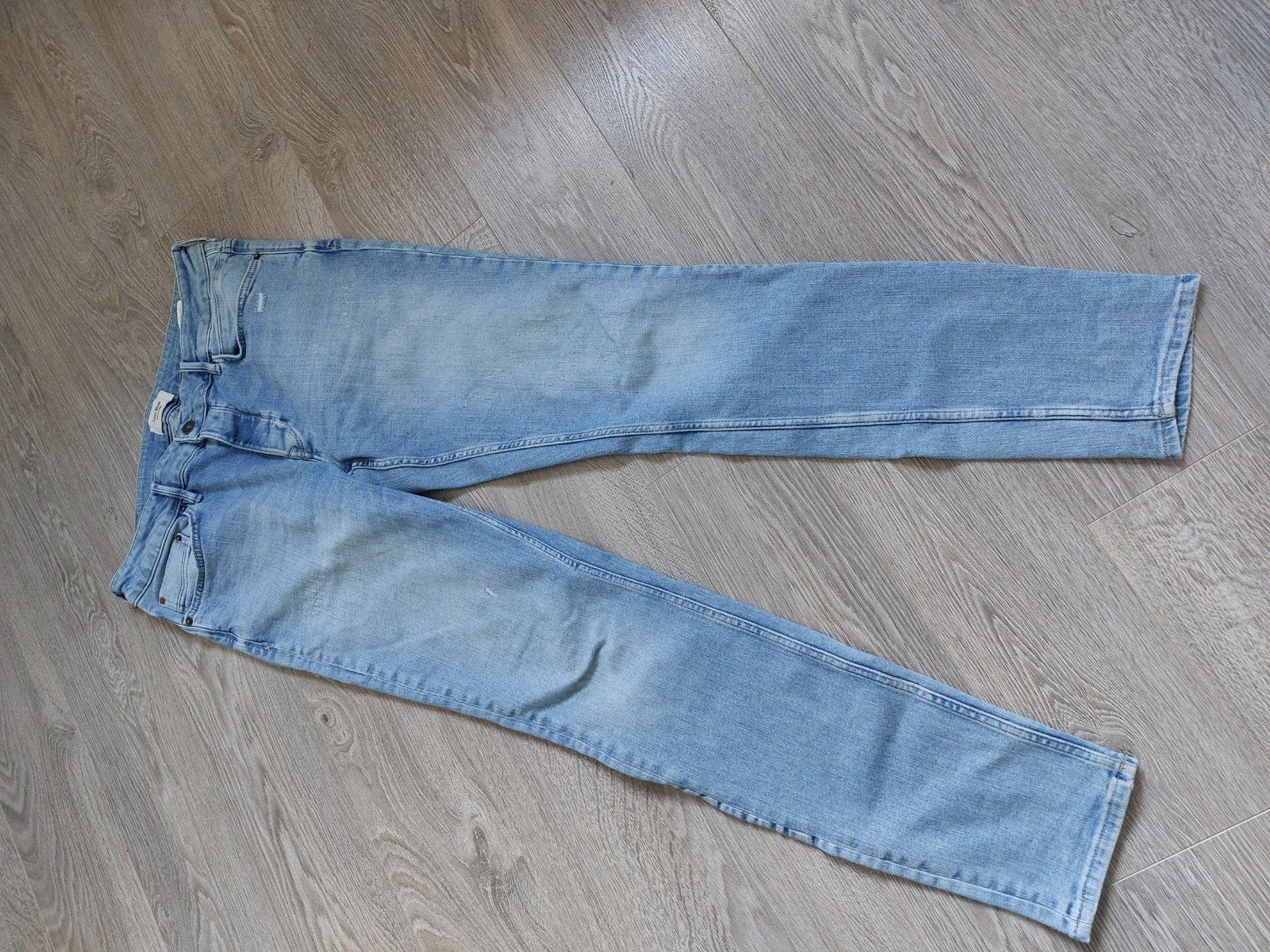 Heren jeans maat 34/34. Slim tapered. Merk anti blue., Blauw, Ophalen of Verzenden, Zo goed als nieuw, Anti Blue