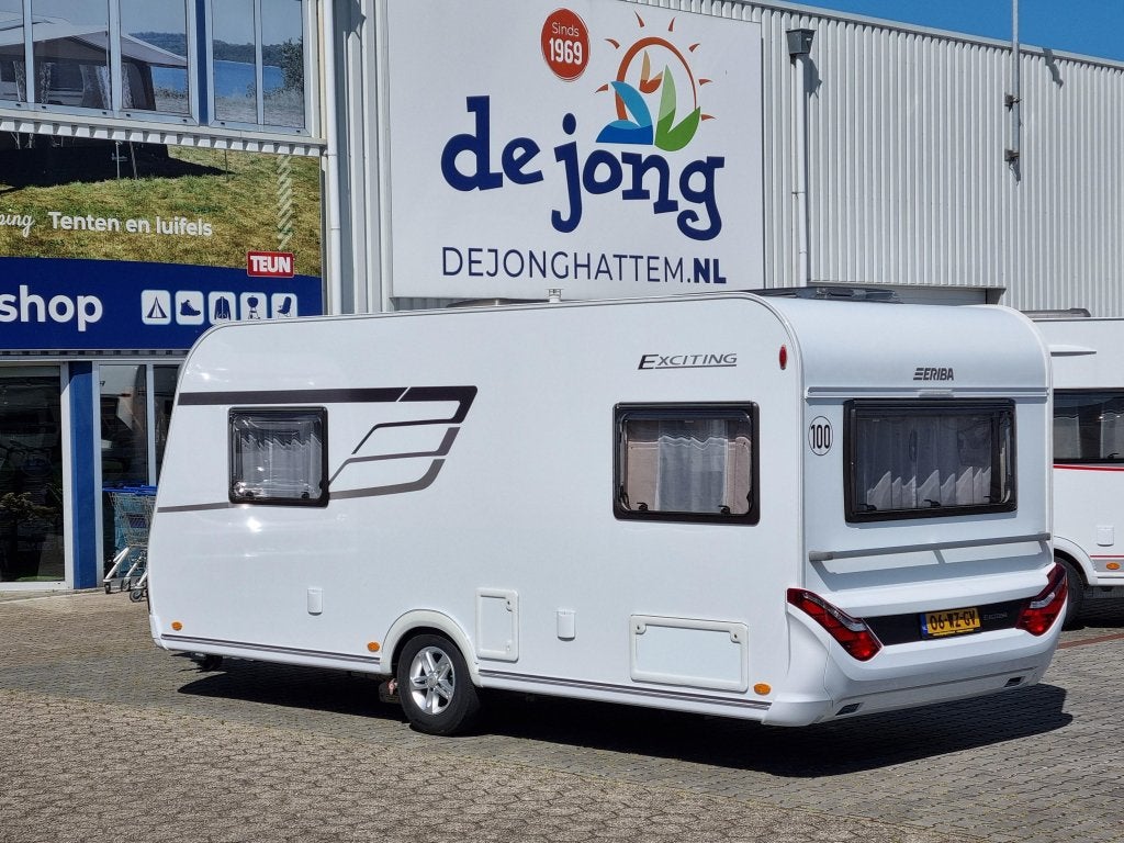 Eriba Exciting 471 Enkele bedden - Mover, Standaardzit, Schokbreker, Bedrijf, 5 tot 6 meter