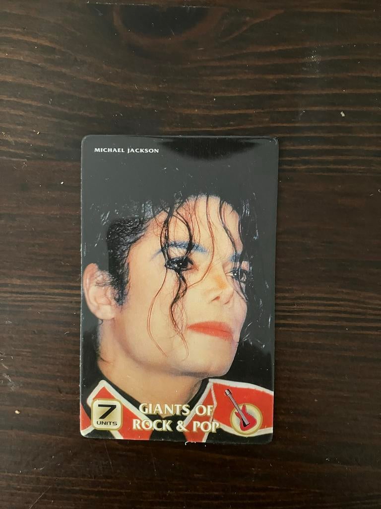 Michael Jackson Telefoon Code Kaart Jaren '90 - Collectors I, Verzamelen, Ophalen of Verzenden, Zo goed als nieuw, Overige typen