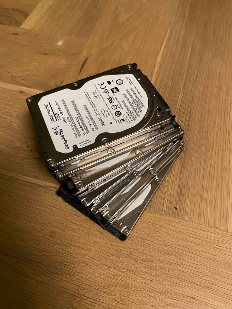 8 stuks partij 320 500 gb hdd hardeschrijven sata laptop, Computers en Software, Harde schijven, Ophalen of Verzenden, Zo goed als nieuw