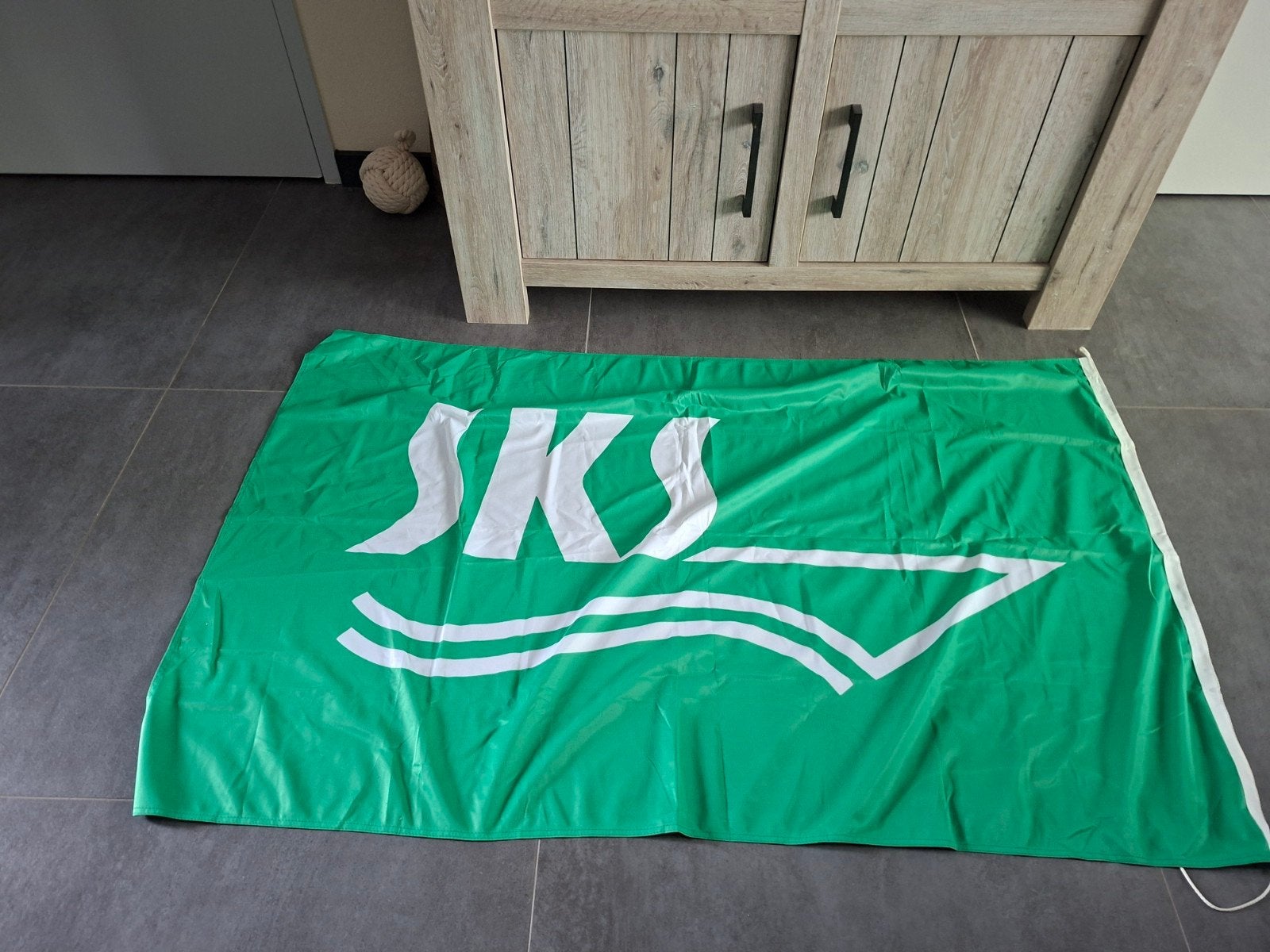 Scheepvaart vlag SKS, Verzamelen, Ophalen of Verzenden, Zo goed als nieuw, Reclamebord