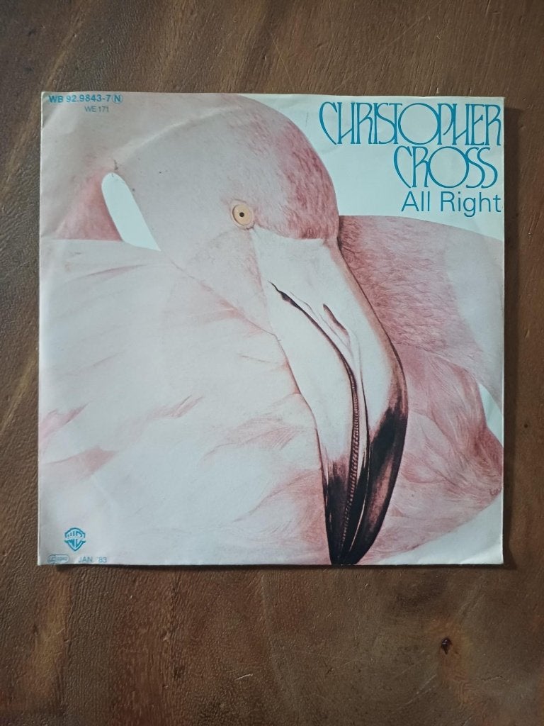 Christopher Cross - All Right - Single - Vinyl, Gebruikt, 7 inch, Ophalen of Verzenden, Pop