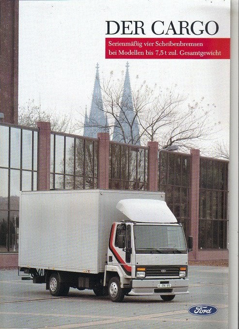 Ford Cargo-vrachtwagen, brochure 10/1990, Verzenden, Zo goed als nieuw, Ford